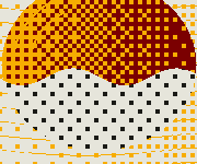 Large texture: the same sky in 4-pixel dots.